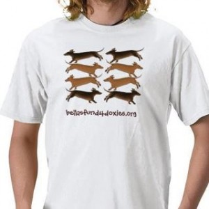 multiple_doxies_tee photo of Eight Doxies Bella's Fund T-shirt