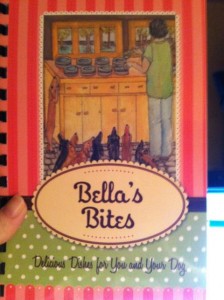 bellasbites photo of the cover of Bella's Bites Cook Book